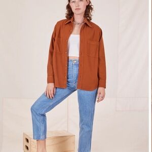 Big Bud Press Oversize Overshirt in Paprika